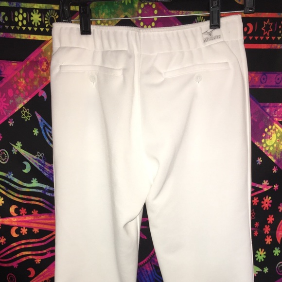WOMENS WHITE MIZUNO MVP PRO SOFTBALL PANTS - Picture 2 of 4
